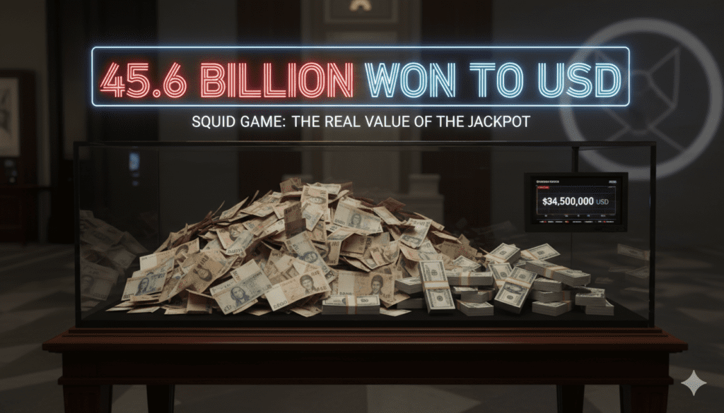 45.6 billion won to usd squid game