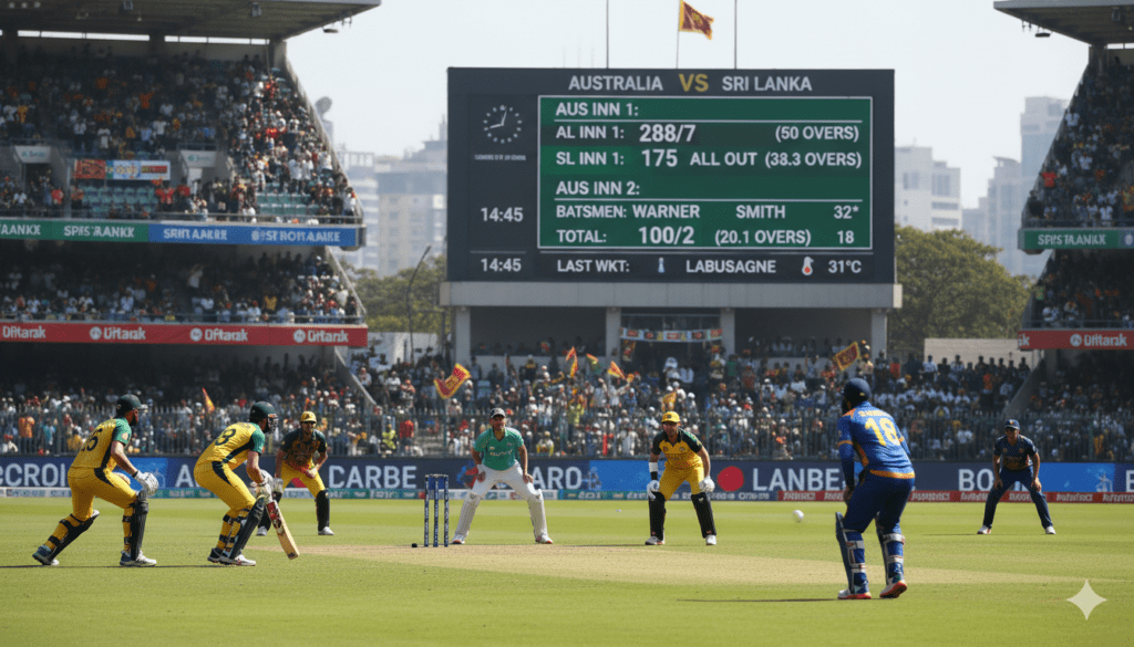 Australian Men’s Cricket Team vs Sri Lanka National Cricket Team Match Scorecard